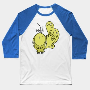 Fancy Yellow Bird Baseball T-Shirt